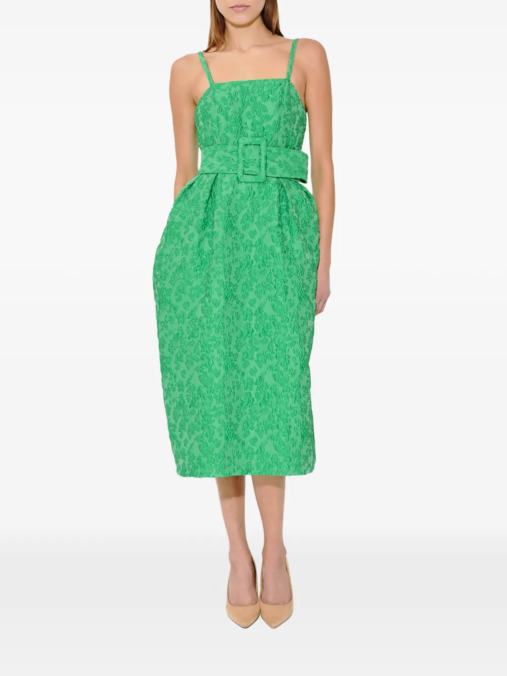Rosie Assoulin Artichoke midi dress - Groen