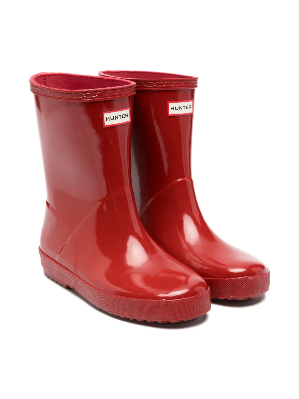 Hunter Kids logo boots - Rosso