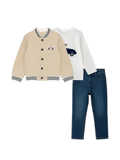 mininio button-fastening trousers set (set of three)