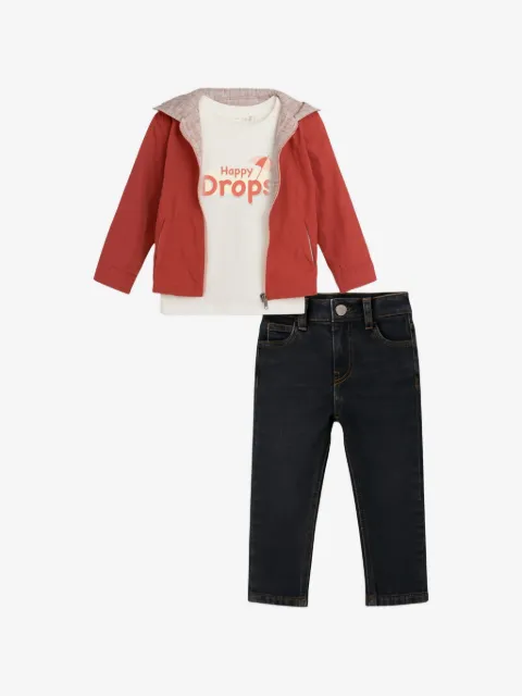 mininio button-fastening trousers set (set of three)