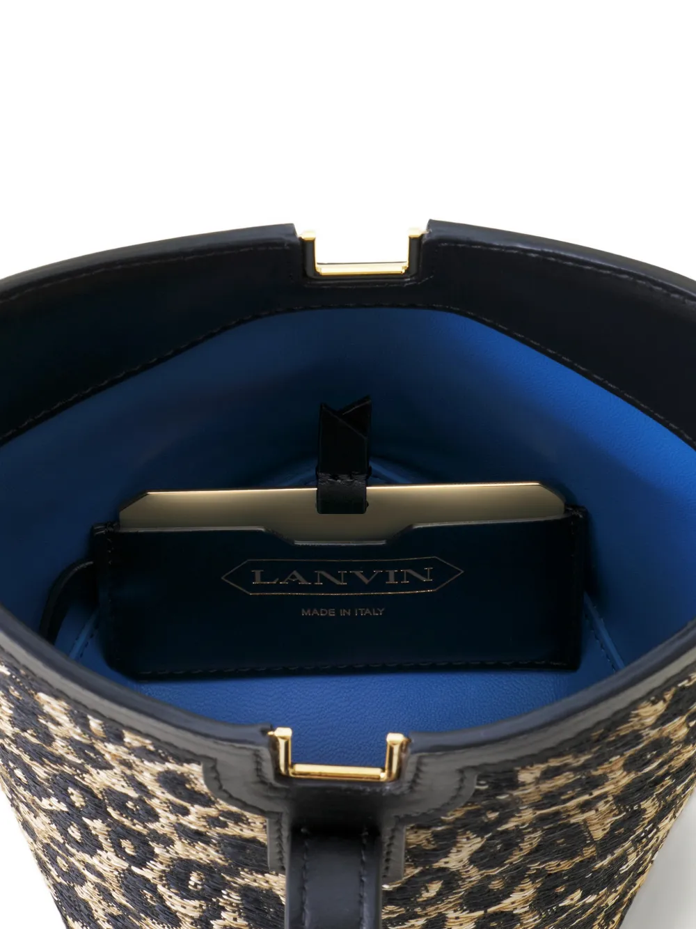 Lanvin Bucket-tas met luipaardprint Zwart