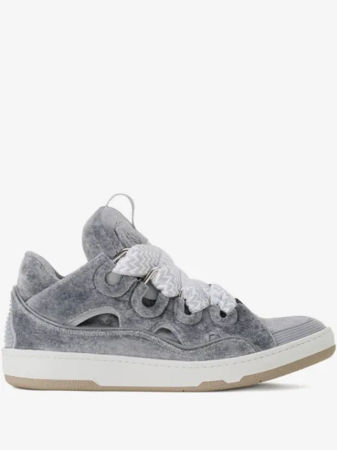 Lanvin Curb chevron-lace sneakers