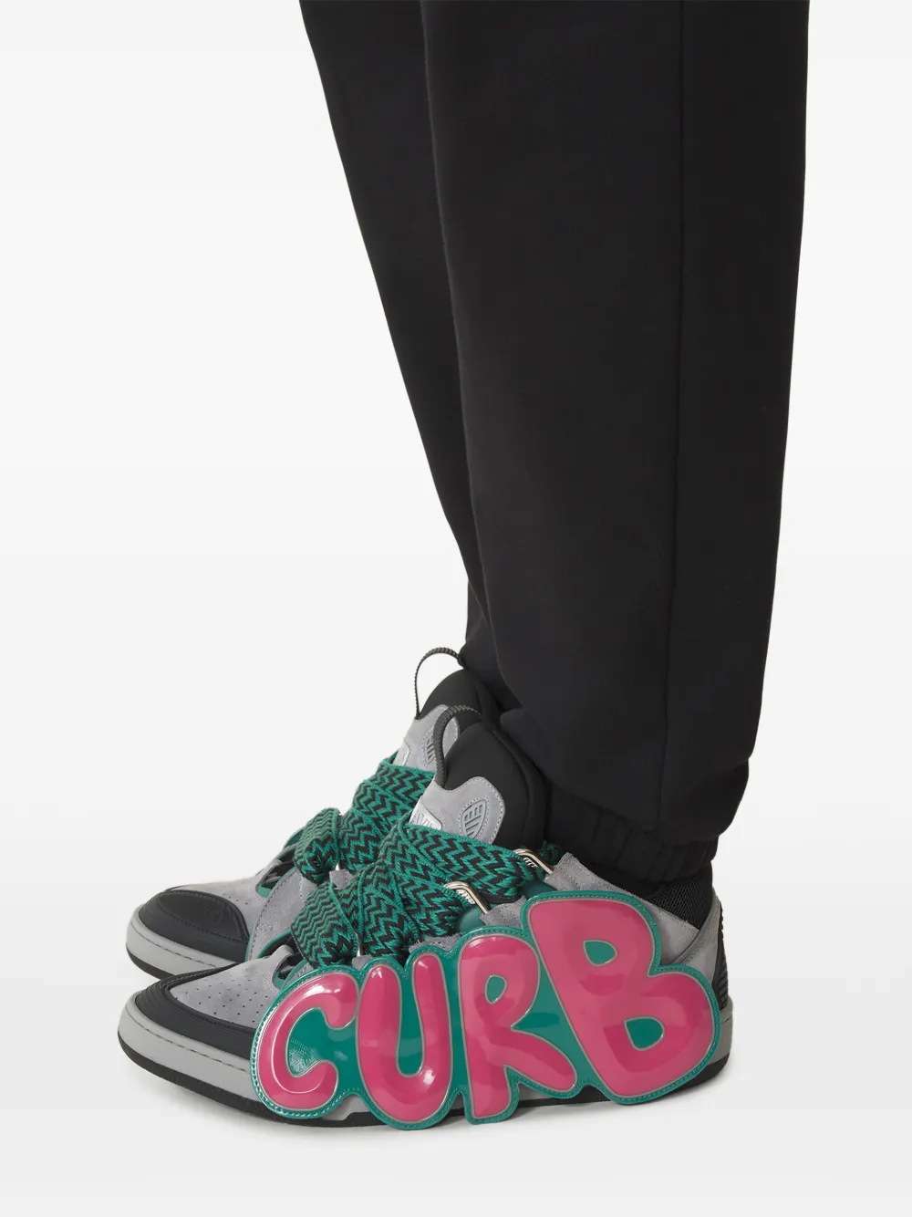 Lanvin Sneakers met tekst Grijs