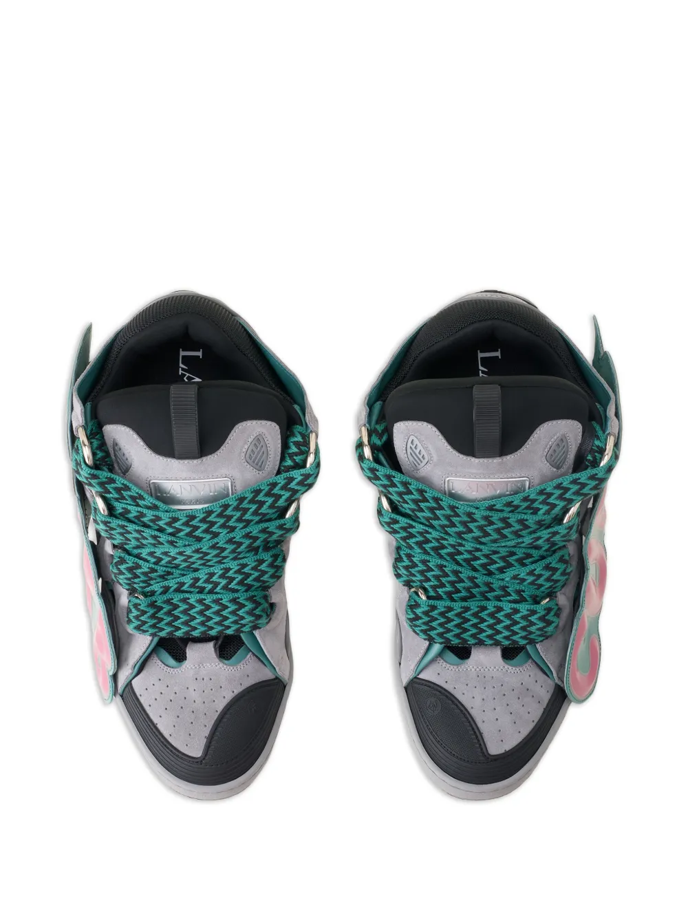 Lanvin Sneakers met tekst Grijs