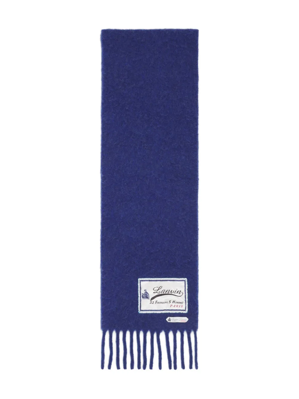Lanvin Sciarpa con frange - Blu