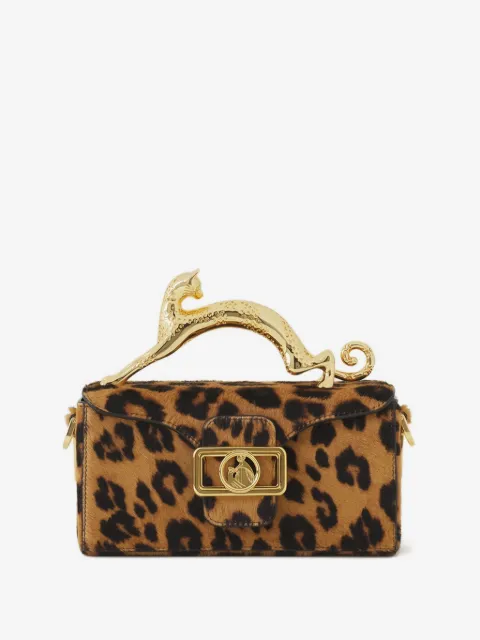 Lanvin Pencil Cat leopard-pattern tote bag