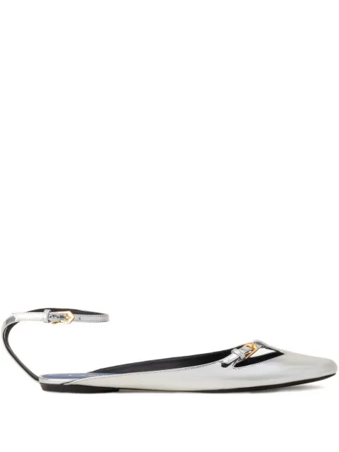 Lanvin buckle ankle-strap ballet flats