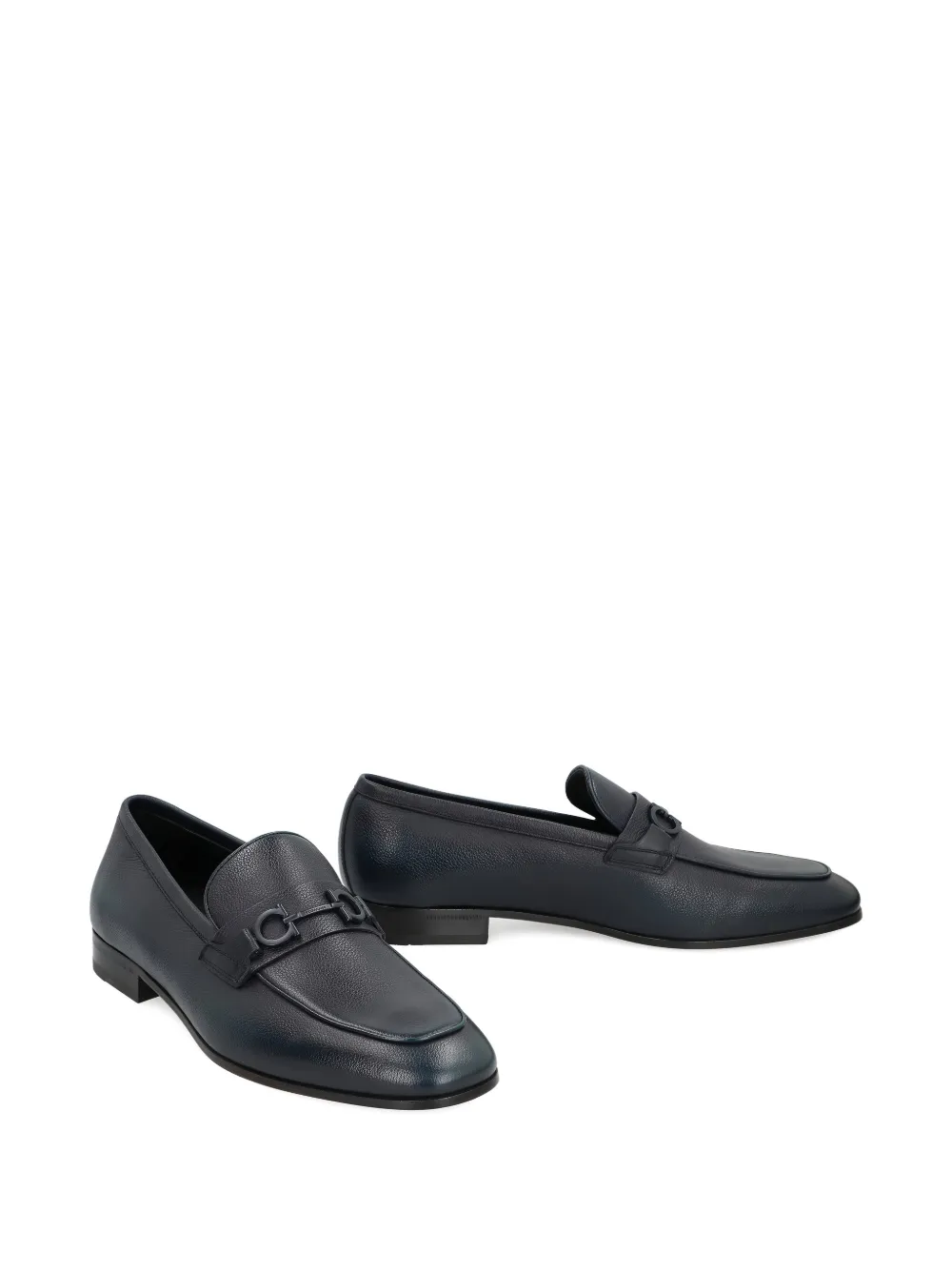 Ferragamo Gancini detail loafers - Blauw