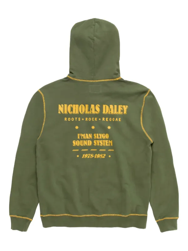 NICHOLAS DALEY ダークグリーン マウンテンパーカー 38 Nicholas Daley Drawstring Hoodie | Green | FARFETCH