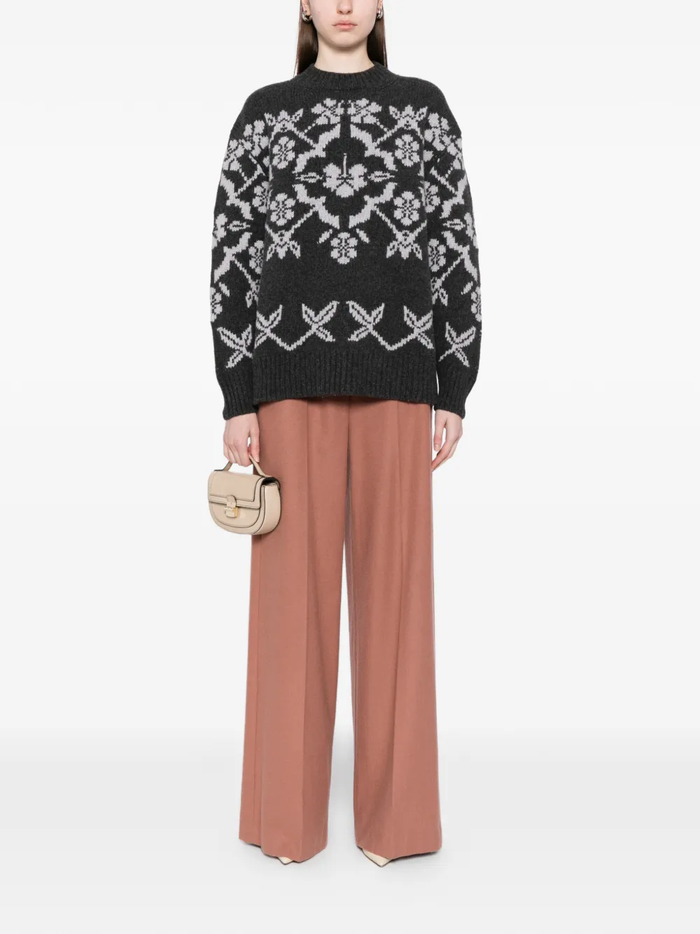 High Sport Fairisle Jumper - Grey 
