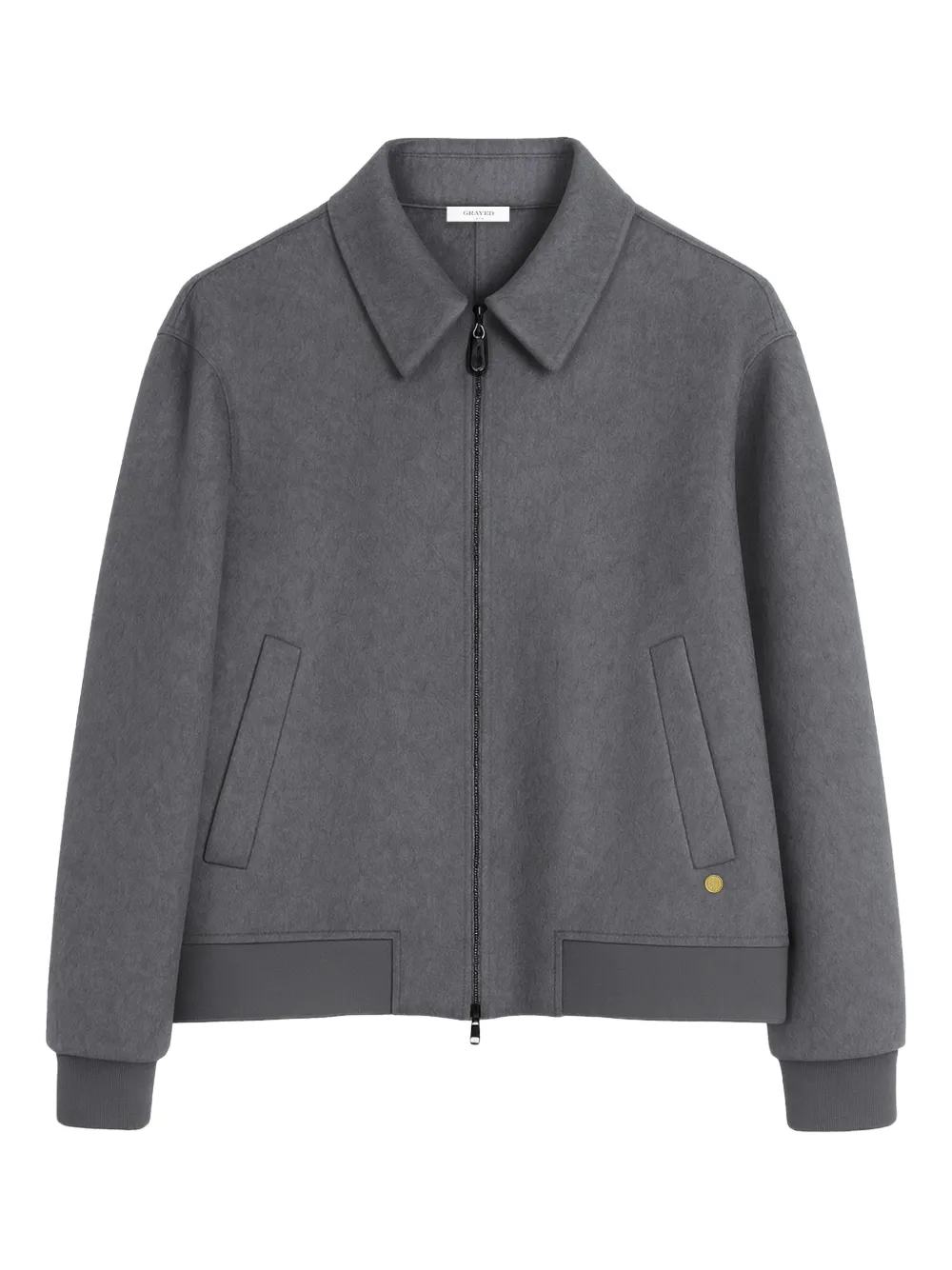 Greyed collar zip jacket | Grey | Image 1