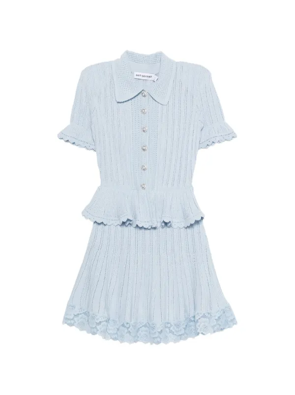 sachin and babi light blue dress Tiered Chiffon Midi Dress