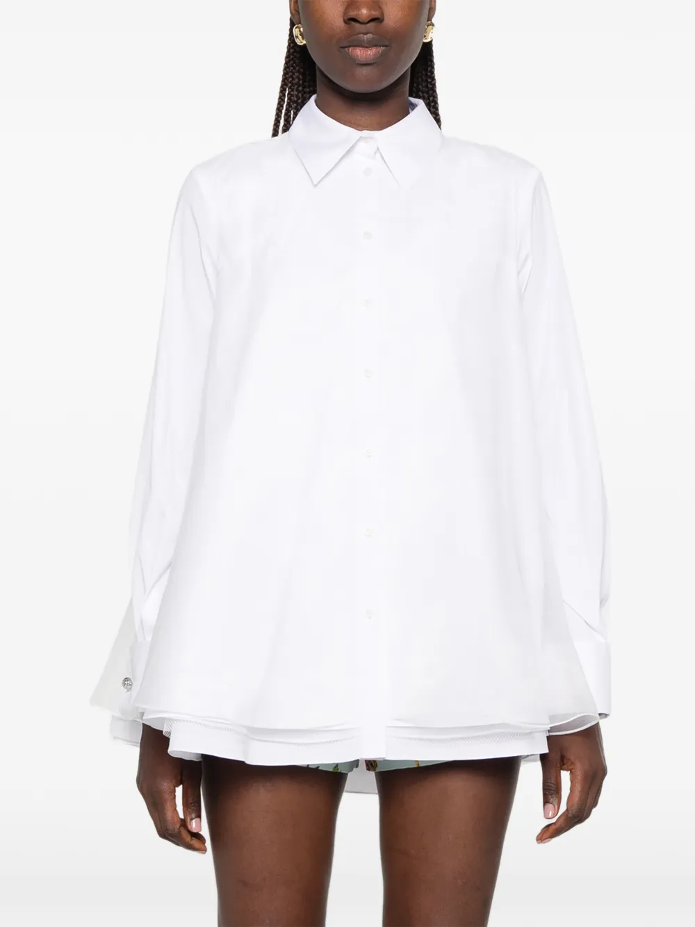  Brandon Maxwell Camisa A Capas - Rojo 