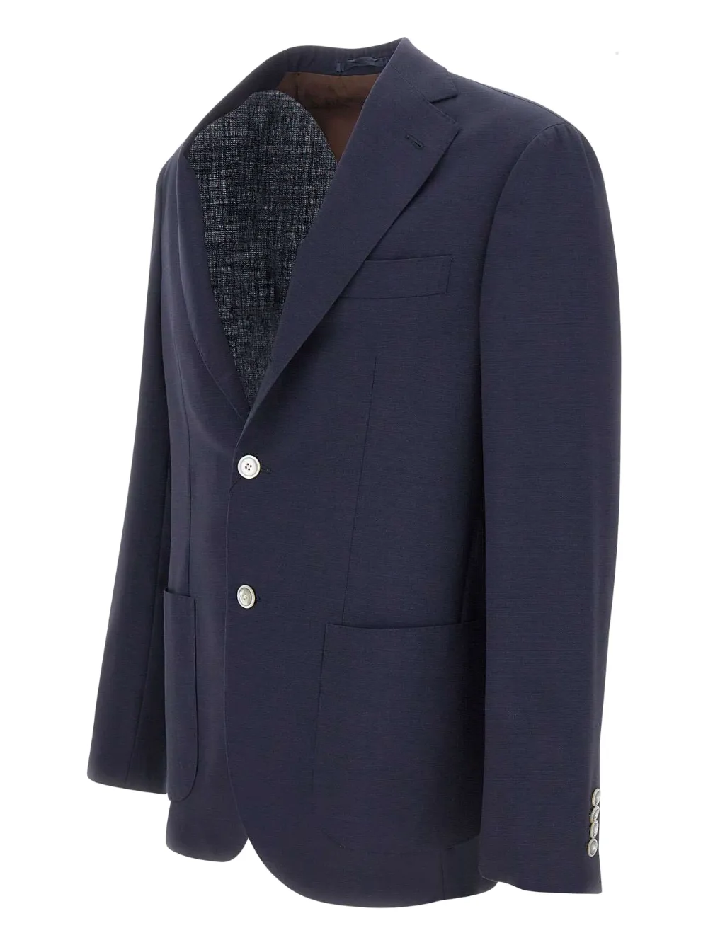 Barba Button Blazer - Blue 