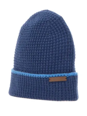 MC2 Saint Barth Wilhelm cable-knit Pompom Beanie | Blue  display picture 1