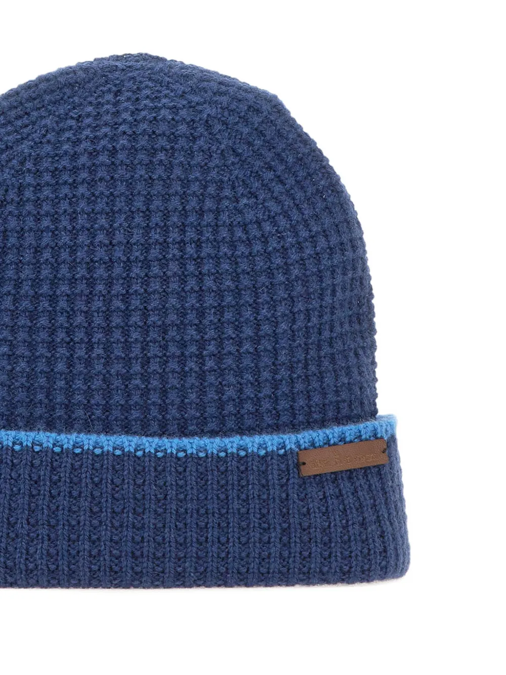 Kiton Muts met logolabel Blauw