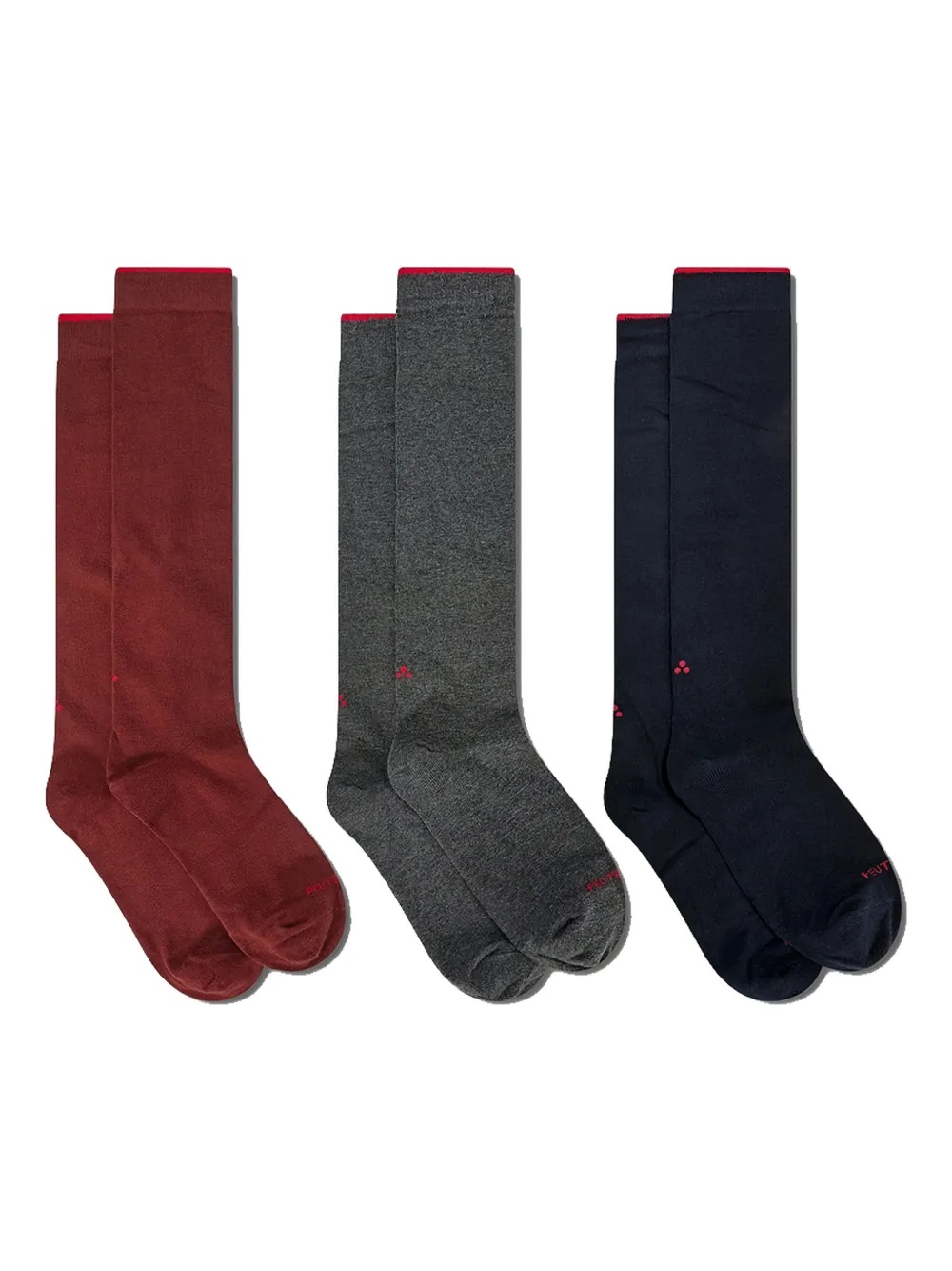 Peuterey Donatello Socks (pack Of Three) In Red