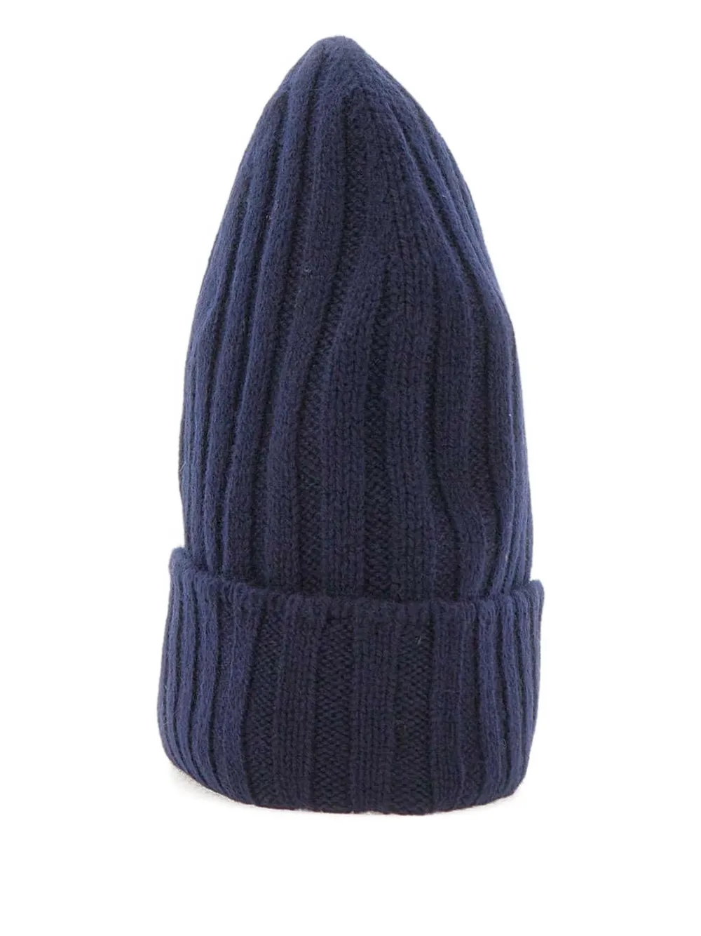 Gran Sasso ribbed beanie hat - Blauw