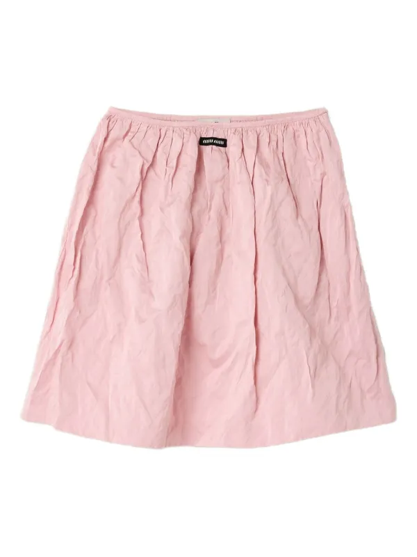 Miu Miu Duchesse Skirt | Pink | FARFETCH AU