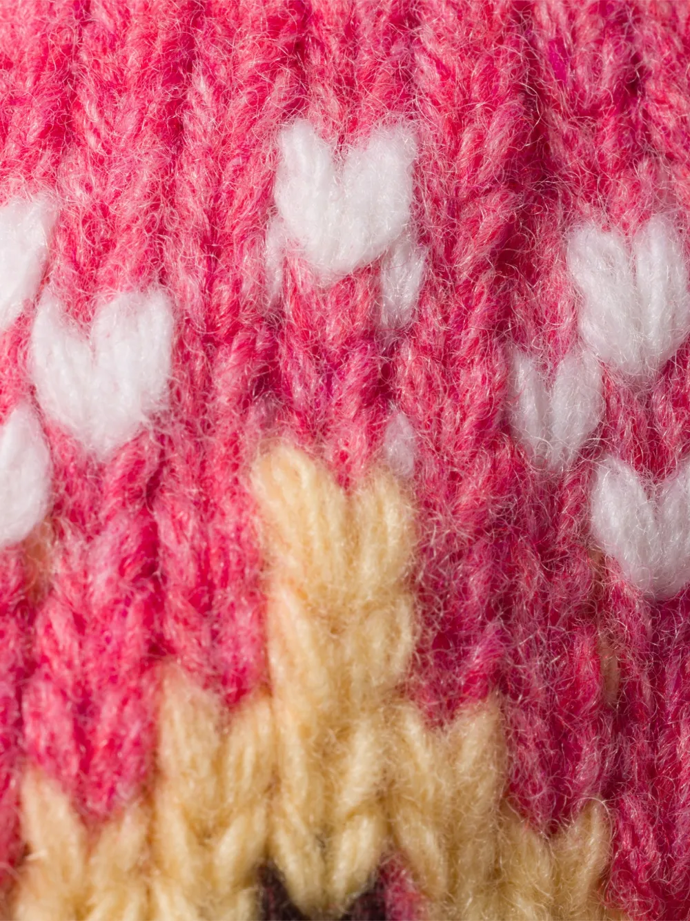 Miu Miu Wollen hoed met jacquard logo - Roze