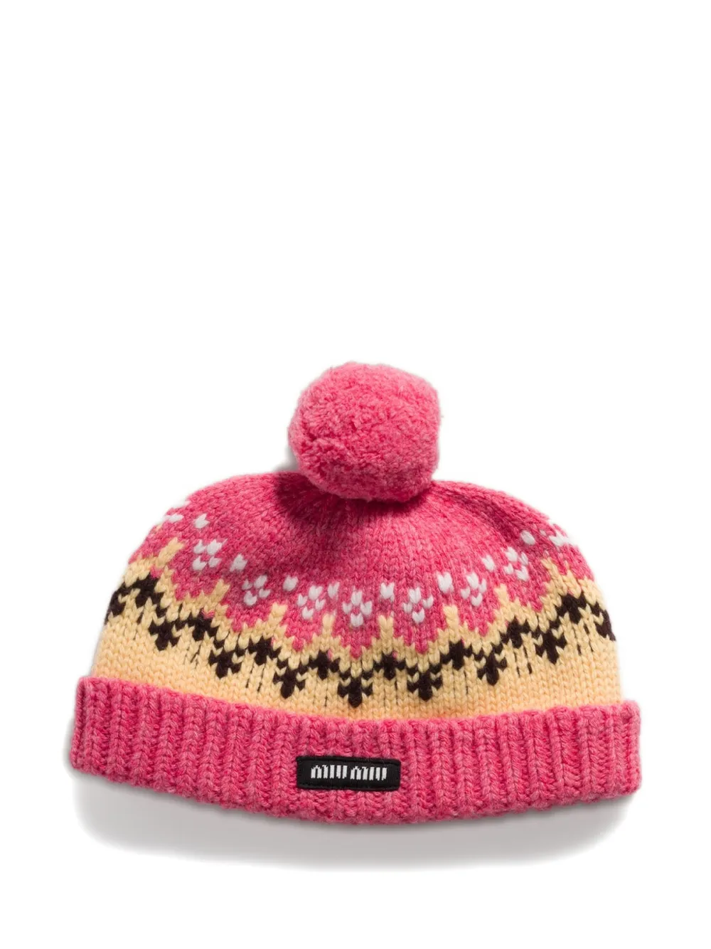 Miu Miu wool beanie hat | Pink | Image 1