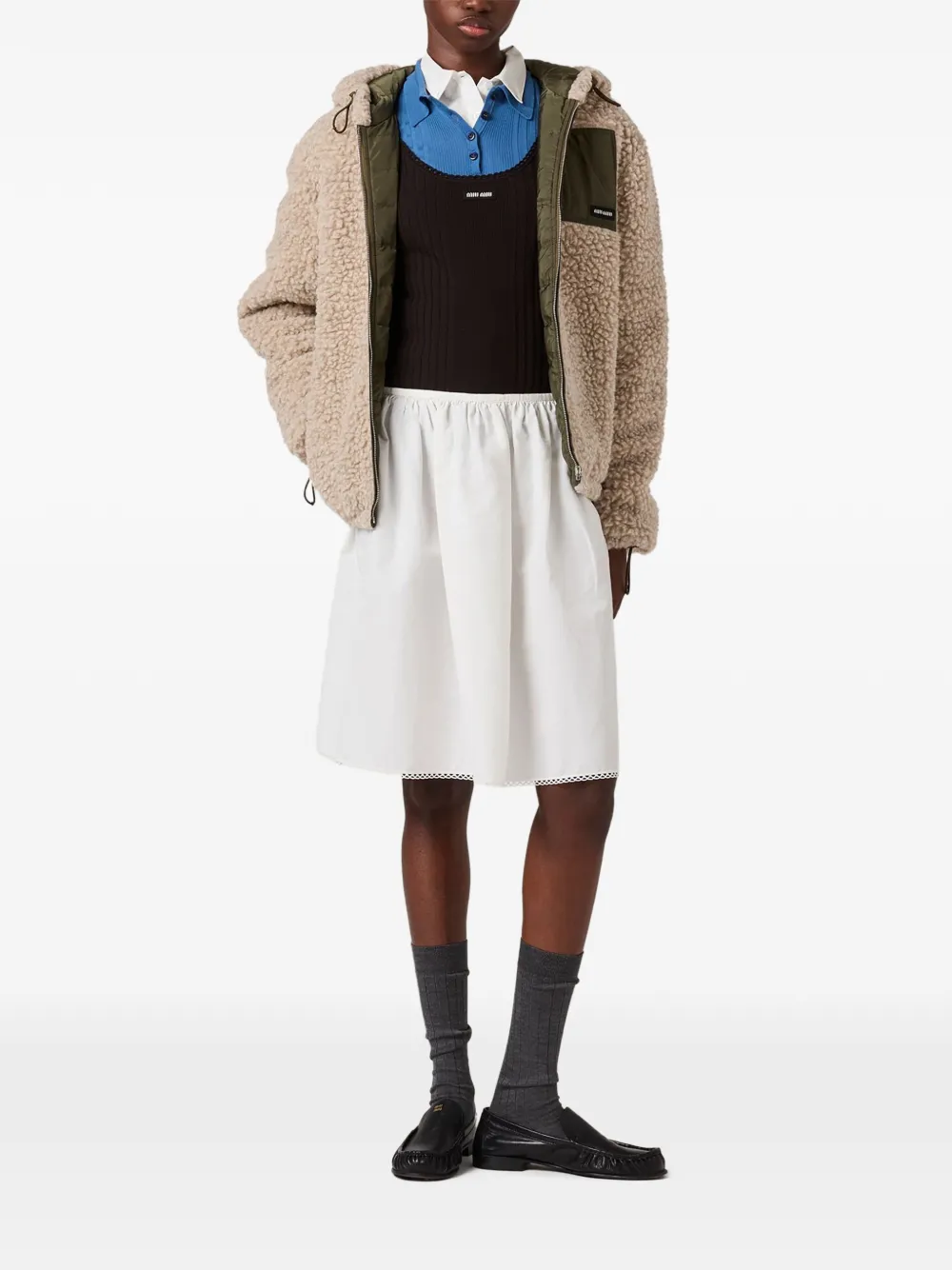 Miu Miu drawstring hooded jacket | Down Jackets | Image 2