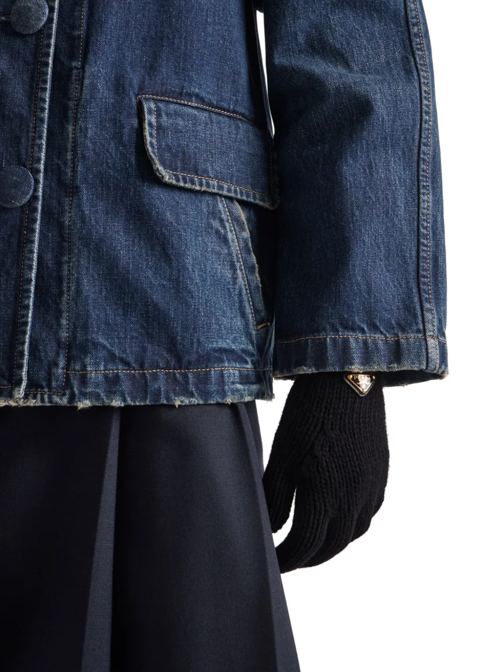 Prada guantes con logo triangular | Image 2