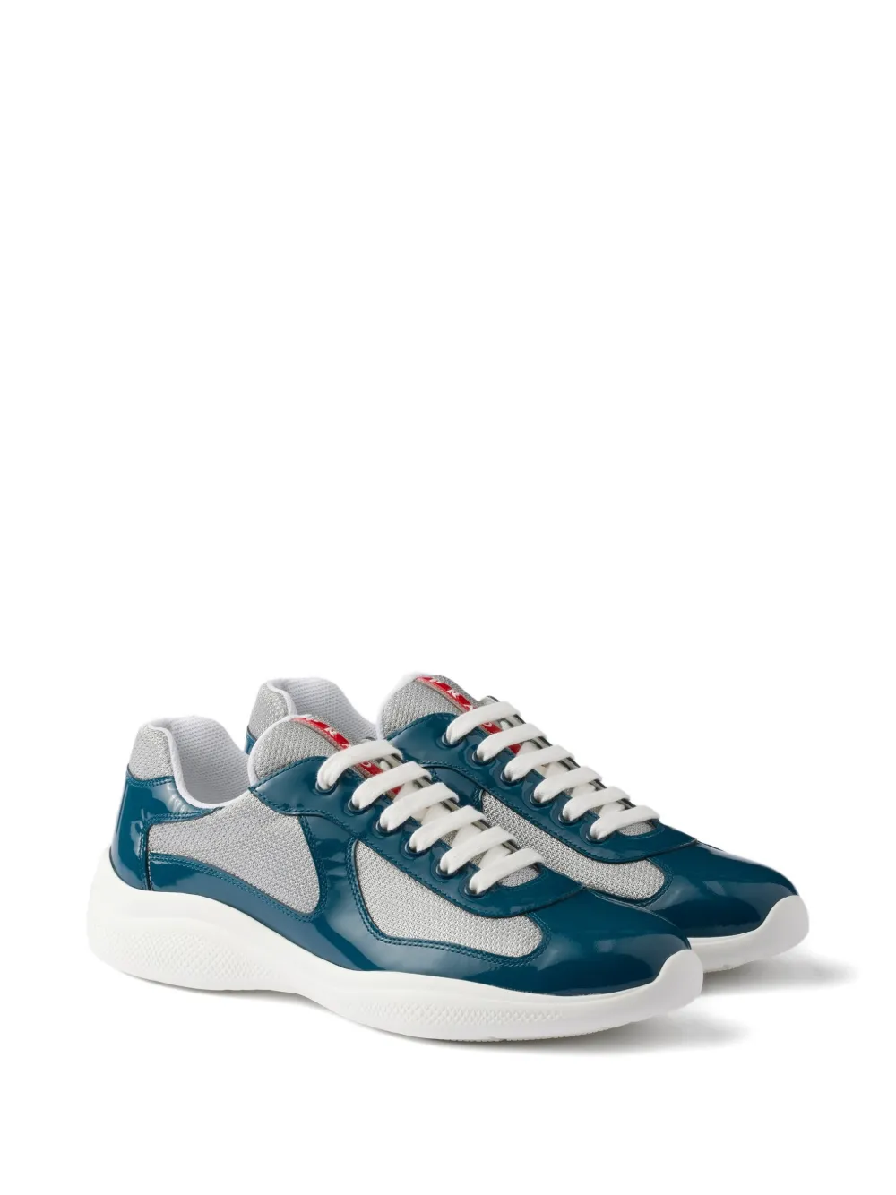 Prada patent-leather logo-detail sneakers | Low-Tops | Image 2