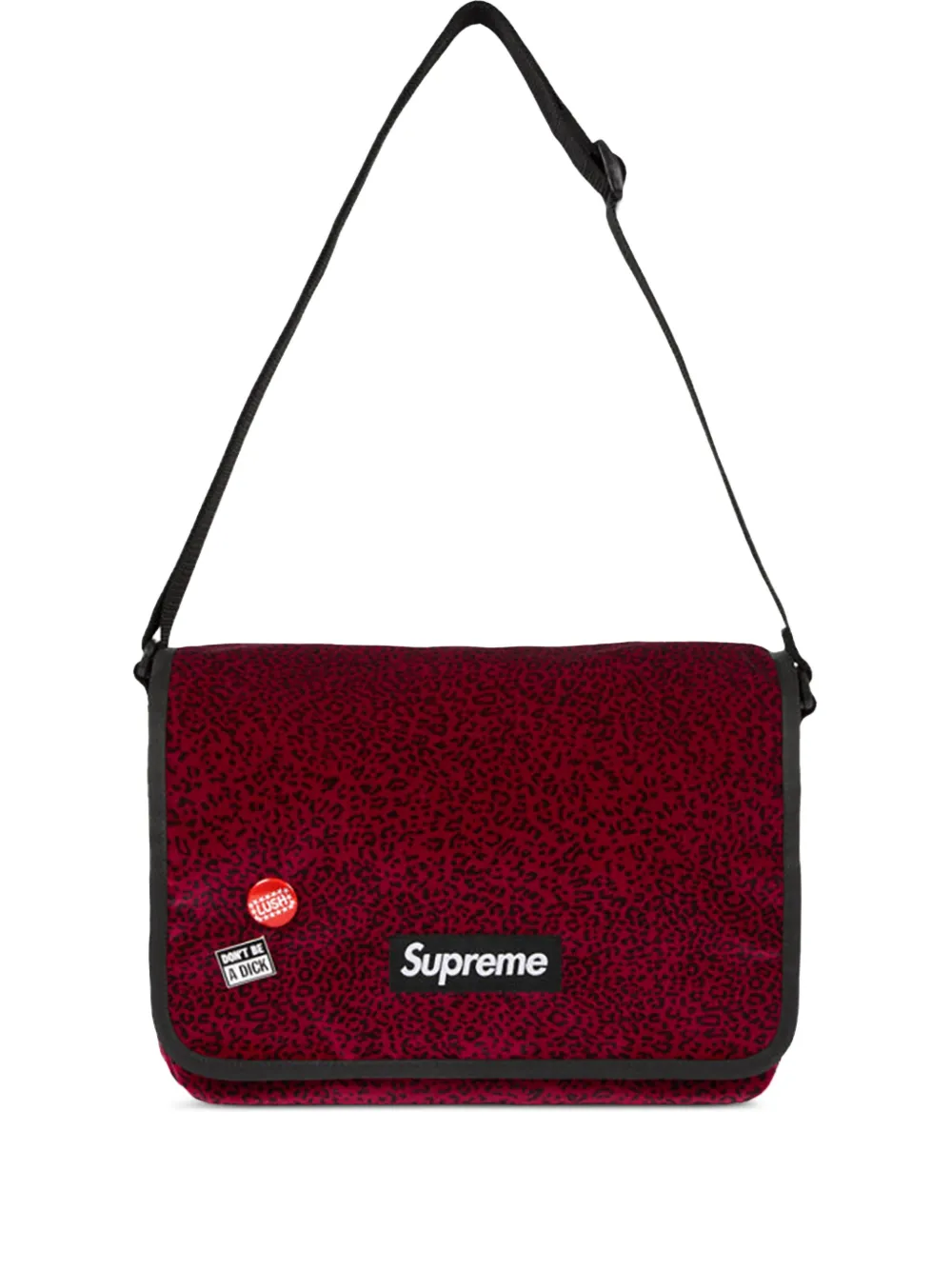 Supreme animal-print messenger bag | Red | Image 1
