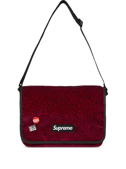 Supreme animal-print messenger bag