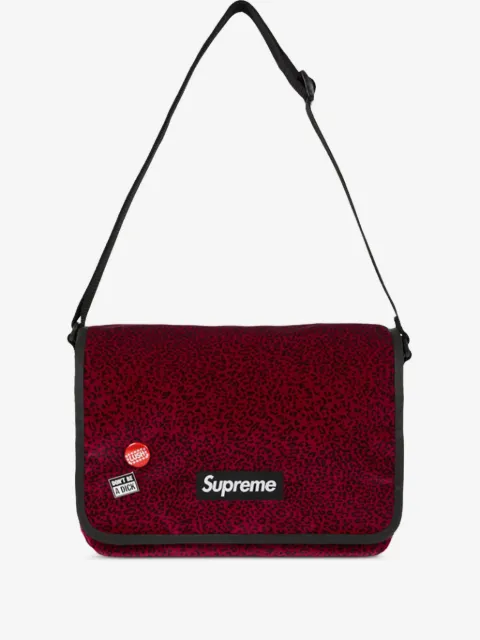 Supreme 动物纹邮差包
