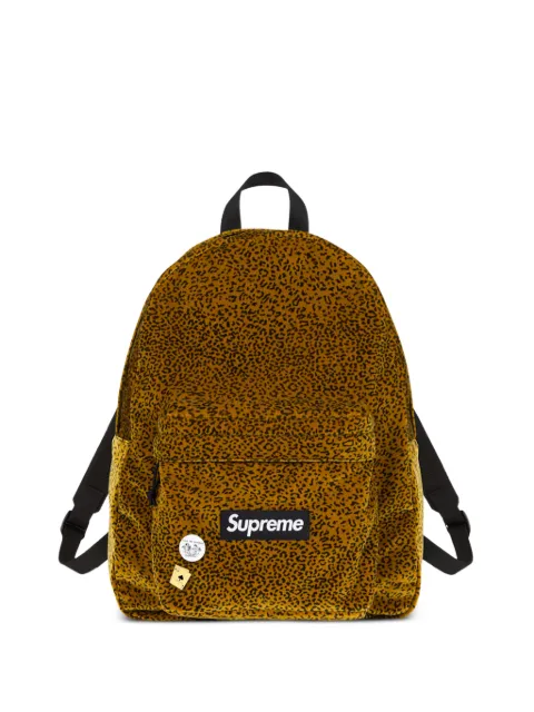 Supreme leopard-effect backpack