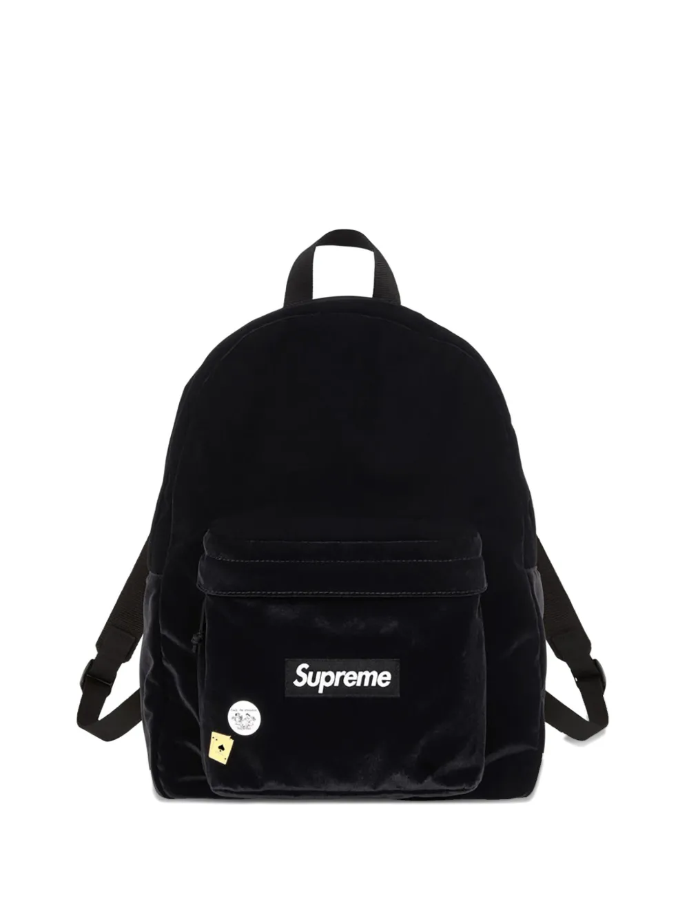 Supreme sac à dos à patch logo | noir | Image 1