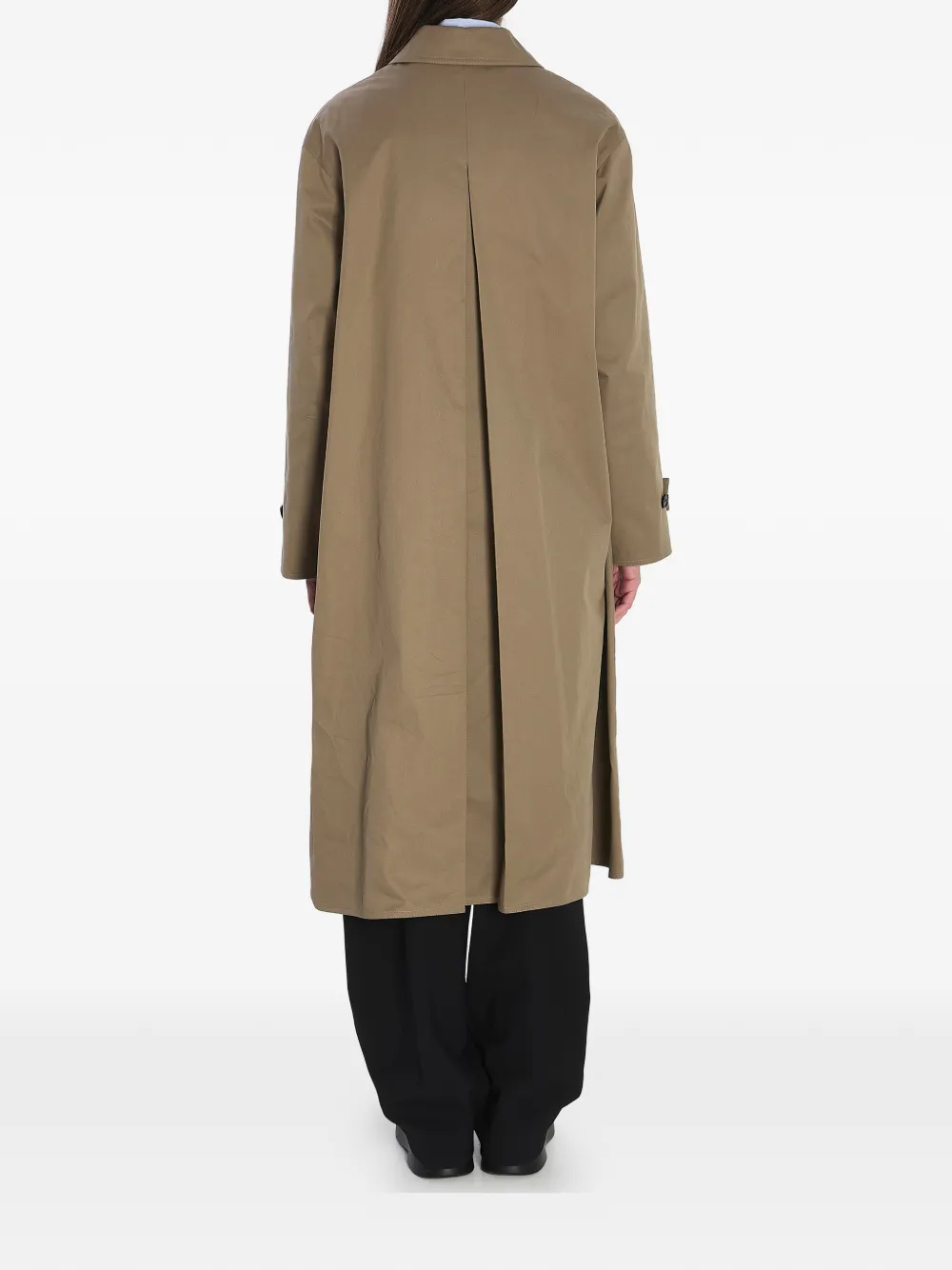 The Row Lolana Buttoned Coat In Green