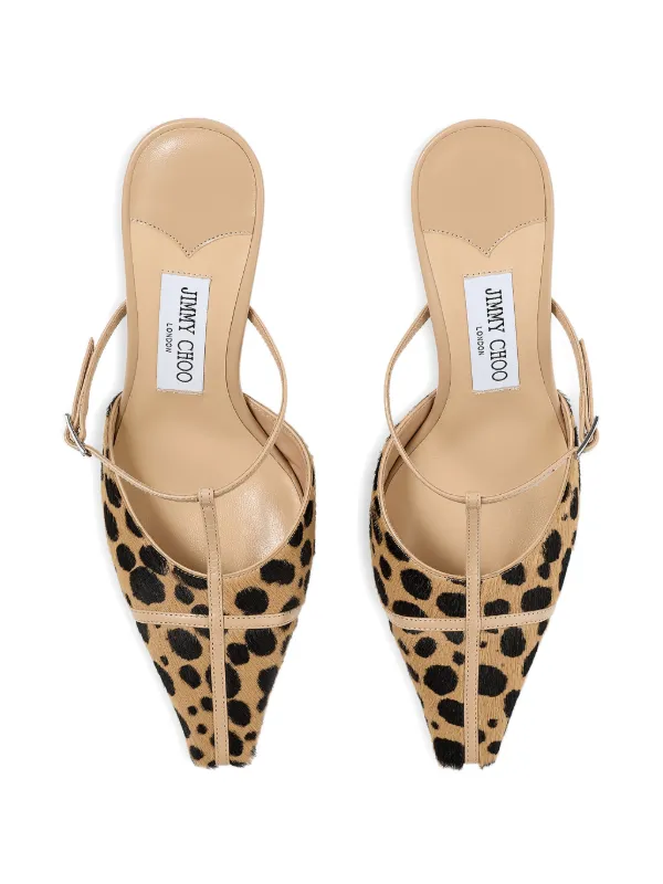 Jimmy Choo x Conner Ives Gloria 85 Mules | Brown | FARFETCH CA