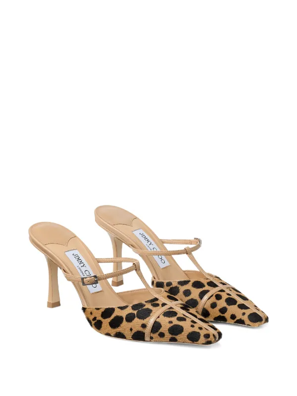 Jimmy Choo x Conner Ives Gloria 85 Mules | Brown | FARFETCH CA