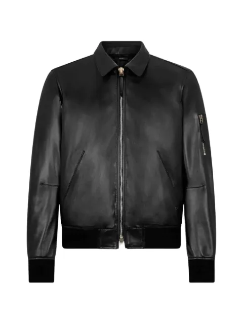 TOM FORD جاكيت جلد بياقة