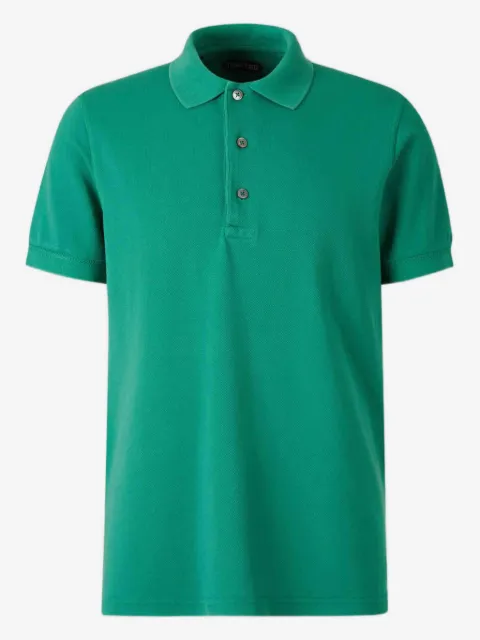 TOM FORD ribbed short-sleeve polo shirt