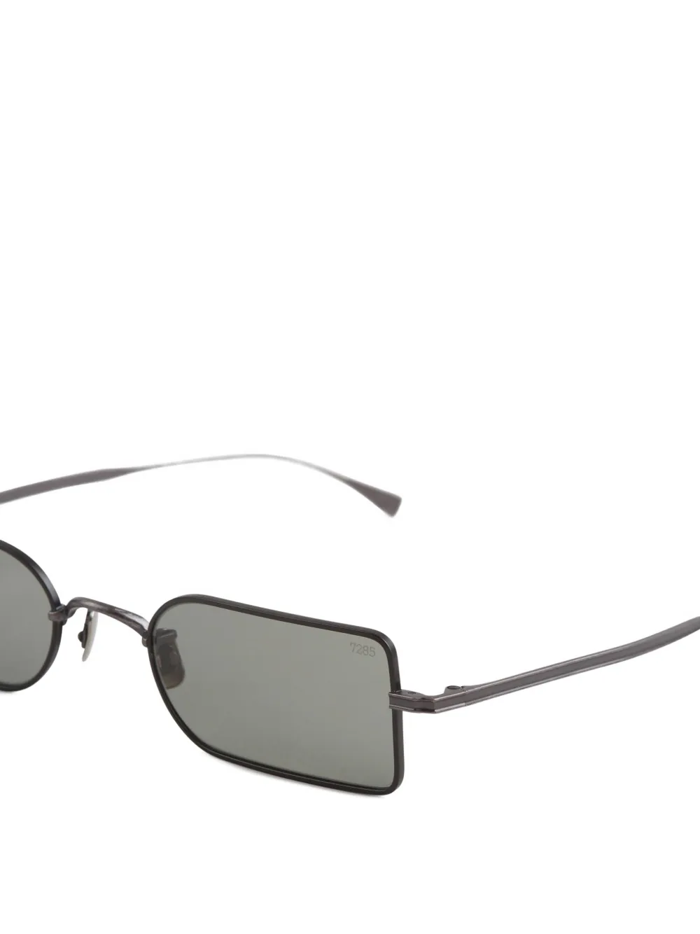  Eyevan7285 Rectangle Bridge Sunglasses - Black 