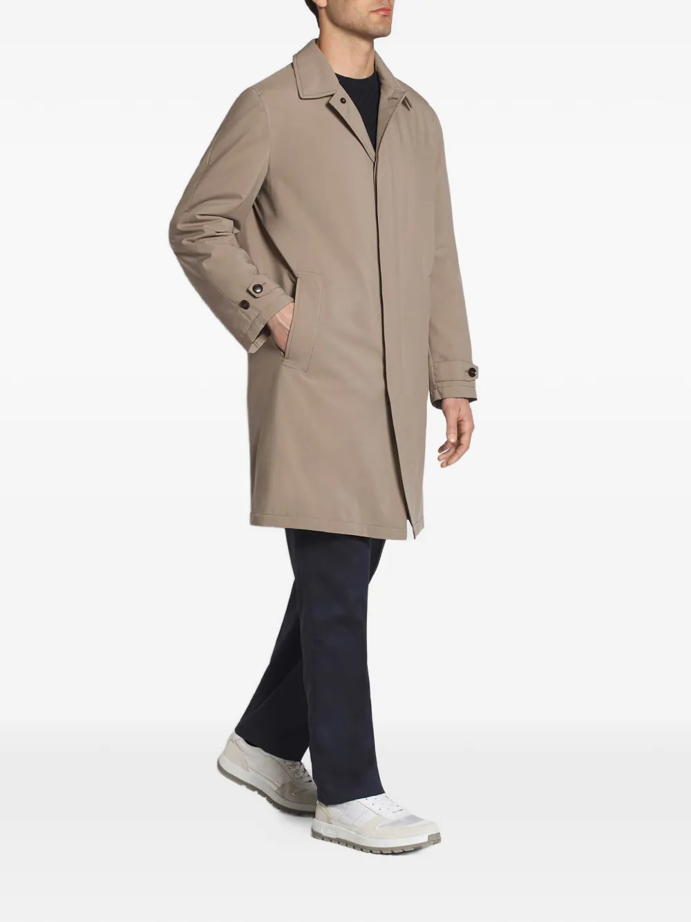 Brioni Performa collared long coat | Parkas | Image 2