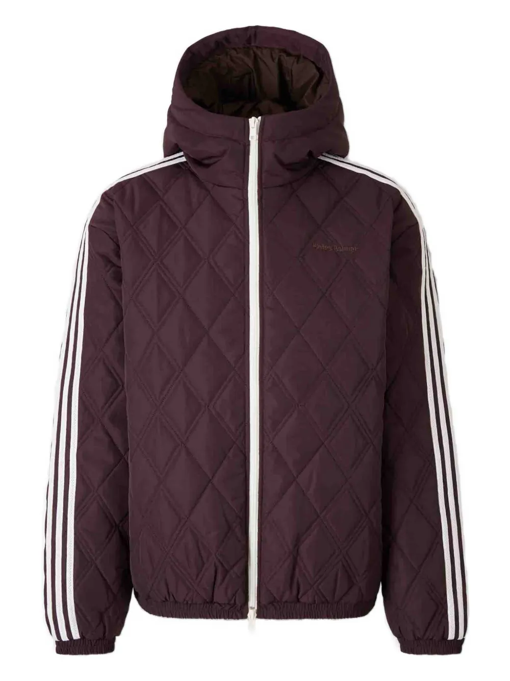 Wales Bonner quilted stripe technical zip jacket | Purple | Image 1