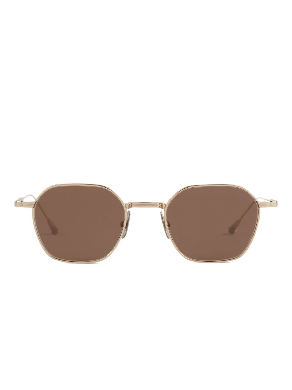 Lunetterie Générale engraved geometric-frame sunglasses | dorado | Image 1