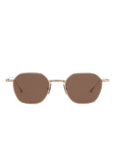 Lunetterie Générale engraved geometric-frame sunglasses