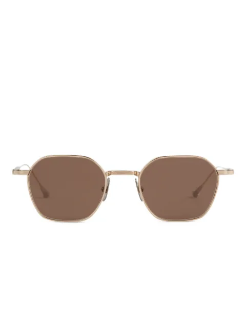 Lunetterie Générale engraved geometric-frame sunglasses