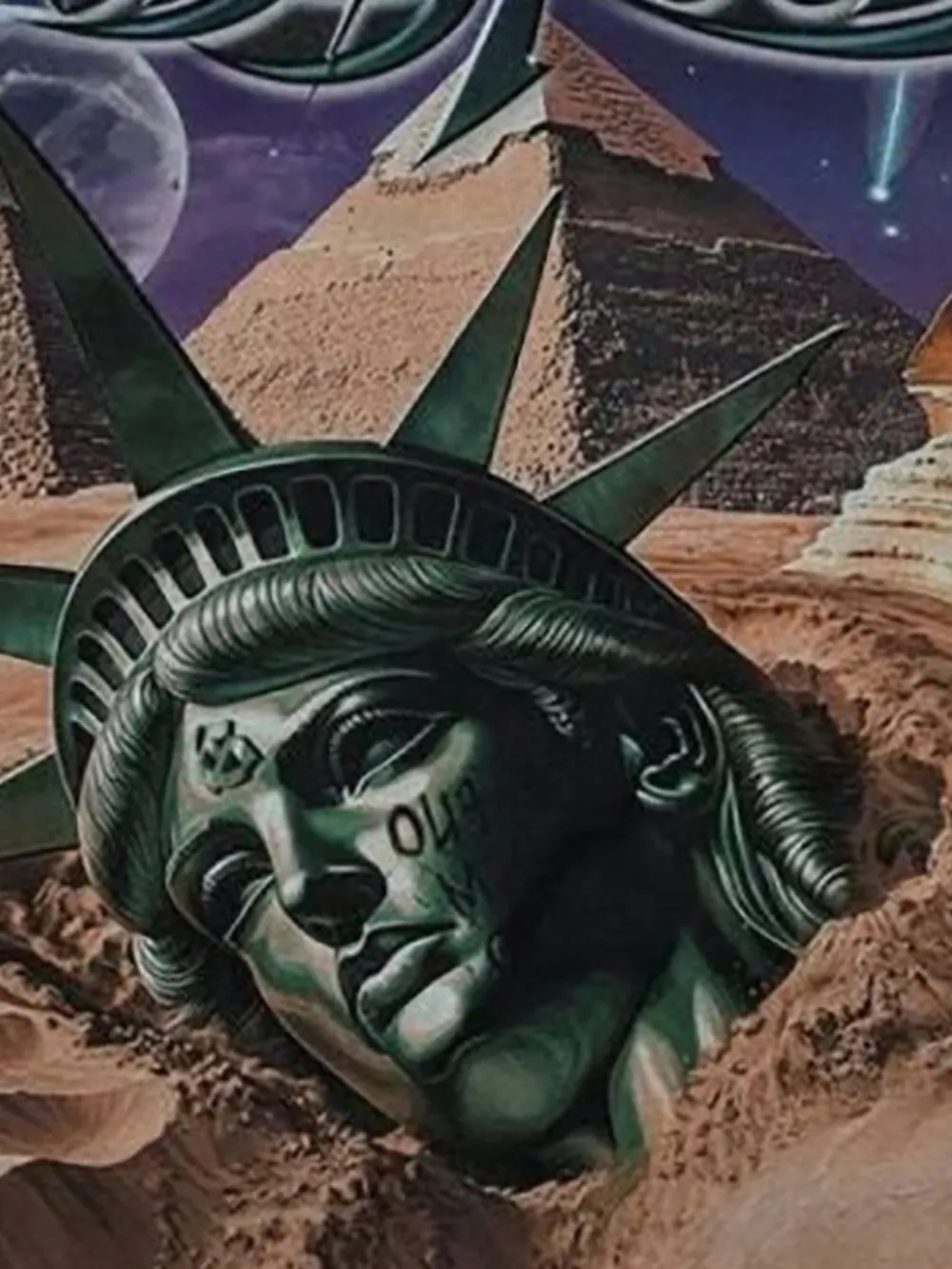 GODSPEED Mother Cairo T-shirt met grafische print - Grijs