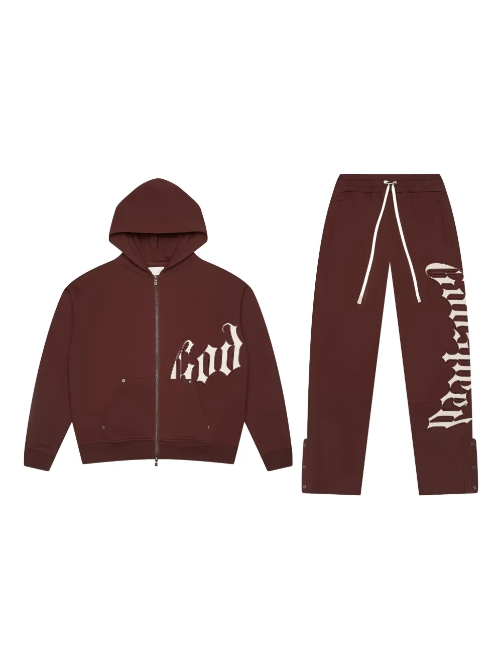 GODSPEED logo-print tracksuit (set of two) | Brown | Image 1