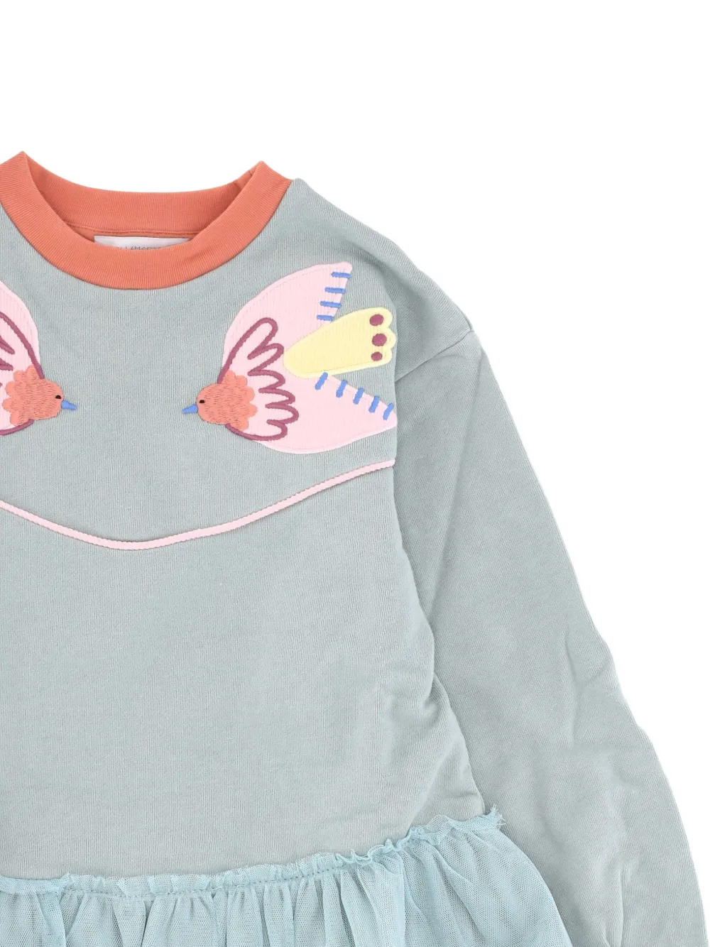 Stella McCartney Kids Jurk met vlakken Blauw
