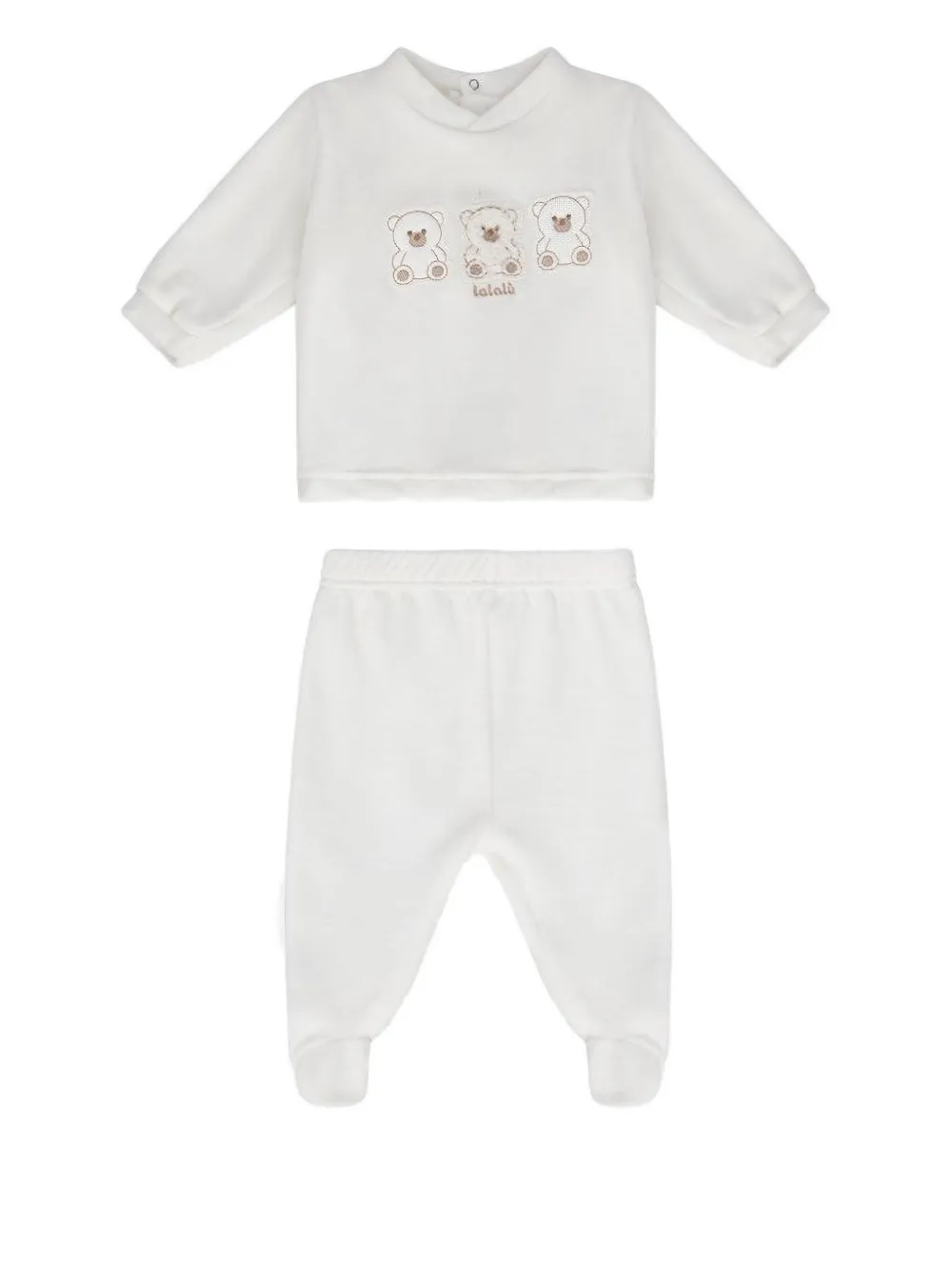 LALALU embroidered trousers set | White | Image 1