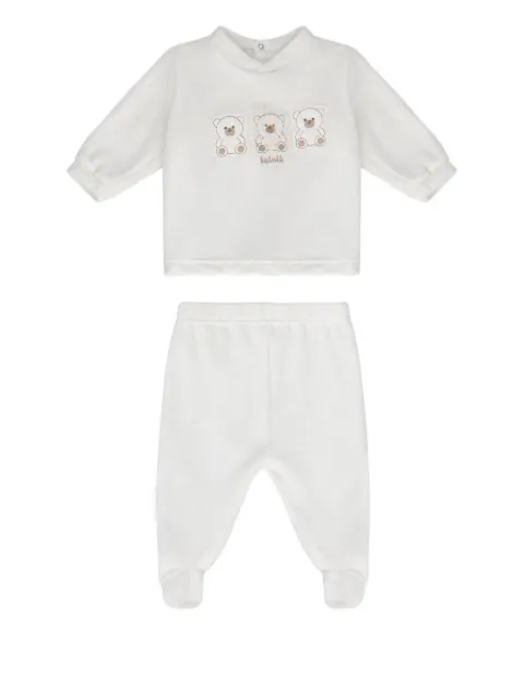 LALALU embroidered trousers set