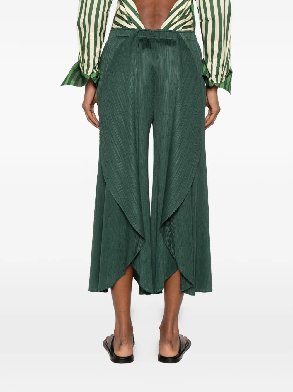 Pleats Please Issey Miyake Plooibroek Groen